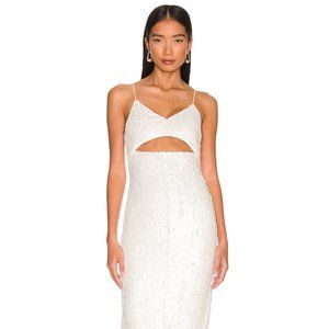 Alice + Olivia Valli Cut-Out Cami Maxi-Dress